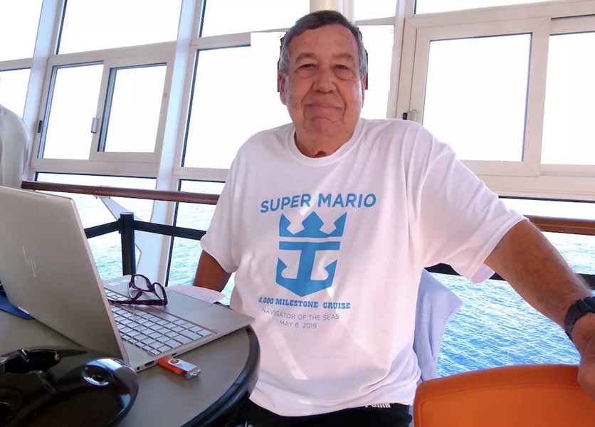 Mario Salcedo on a Royal Caribbean cruise ship